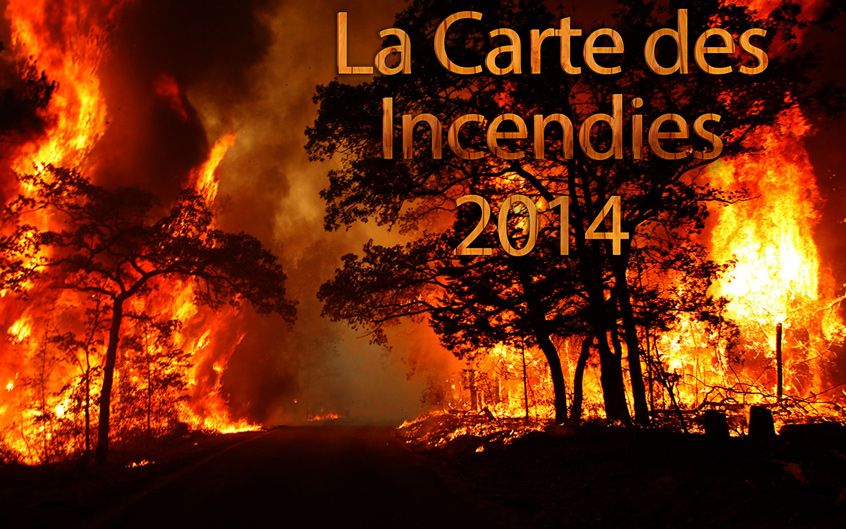 Incendies En 2014 carte incendies tunisie 2014